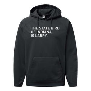 The State Bird Of Indiana Is Larry Performance Fleece Hoodie