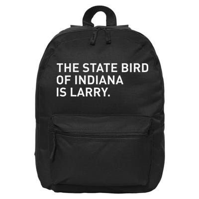 The State Bird Of Indiana Is Larry 16 in Basic Backpack