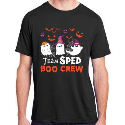 Team Sped Boo Crew Cute Ghost Halloween Costume Teacher Adult ChromaSoft Performance T-Shirt