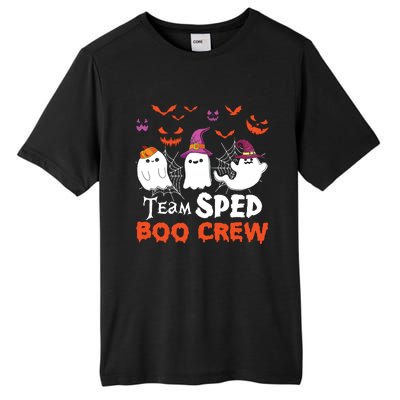 Team Sped Boo Crew Cute Ghost Halloween Costume Teacher Tall Fusion ChromaSoft Performance T-Shirt