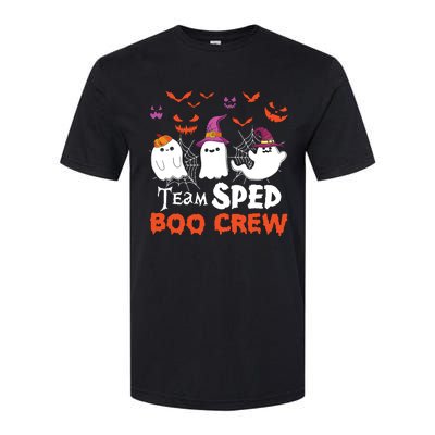 Team Sped Boo Crew Cute Ghost Halloween Costume Teacher Softstyle CVC T-Shirt