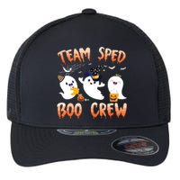 Team SPED Boo Crew Halloween Ghost SPED Special Ed Teacher Flexfit Unipanel Trucker Cap