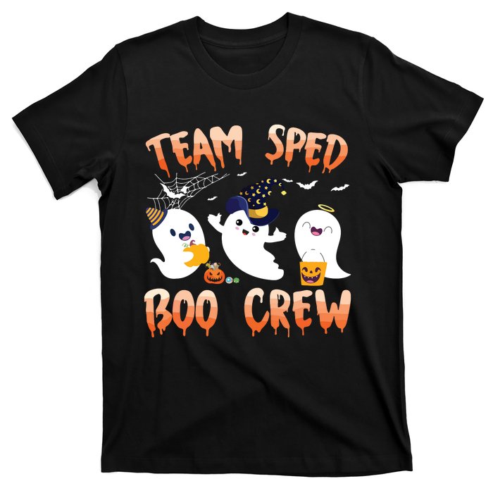 Team SPED Boo Crew Halloween Ghost SPED Special Ed Teacher T-Shirt