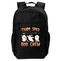 Team SPED Boo Crew Halloween Ghost SPED Special Ed Teacher Daily Commute Backpack