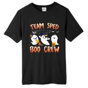 Team SPED Boo Crew Halloween Ghost SPED Special Ed Teacher Tall Fusion ChromaSoft Performance T-Shirt