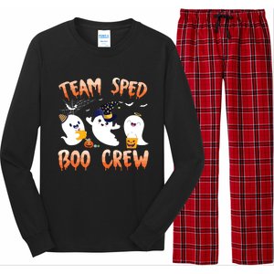 Team SPED Boo Crew Halloween Ghost SPED Special Ed Teacher Long Sleeve Pajama Set