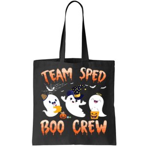 Team SPED Boo Crew Halloween Ghost SPED Special Ed Teacher Tote Bag