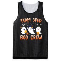 Team SPED Boo Crew Halloween Ghost SPED Special Ed Teacher Mesh Reversible Basketball Jersey Tank