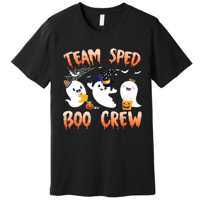 Team SPED Boo Crew Halloween Ghost SPED Special Ed Teacher Premium T-Shirt