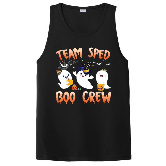 Team SPED Boo Crew Halloween Ghost SPED Special Ed Teacher PosiCharge Competitor Tank