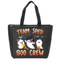 Team SPED Boo Crew Halloween Ghost SPED Special Ed Teacher Zip Tote Bag