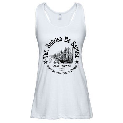 Tea Should Be Served One Of Two Ways Sweet Or In The Harbor Ladies Essential Flowy Tank