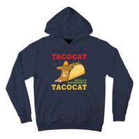 Tacocat Spelled Backwards Tacos And Cats Cinco De Mayo Hoodie