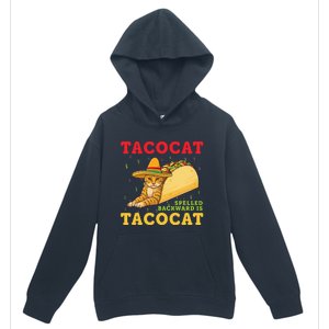 Tacocat Spelled Backwards Tacos And Cats Cinco De Mayo Urban Pullover Hoodie