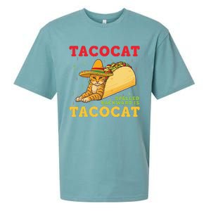 Tacocat Spelled Backwards Tacos And Cats Cinco De Mayo Sueded Cloud Jersey T-Shirt