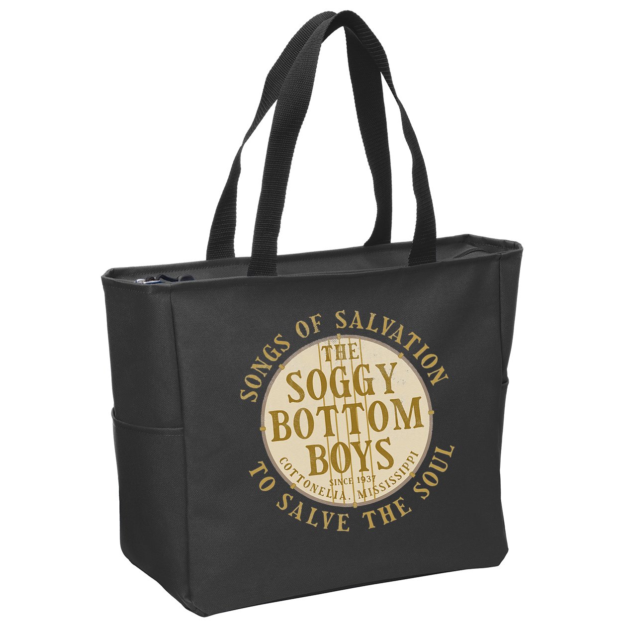The Soggy Bottom Cottonelia Mississippi 1937 Zip Tote Bag