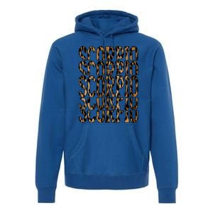 Team Scorpio Birthday October November Leopard Print Meaningful Gift Premium Hoodie