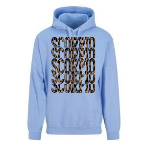 Team Scorpio Birthday October November Leopard Print Meaningful Gift Unisex Surf Hoodie