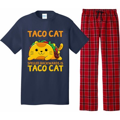 Tacocat Spelled Backwards Taco Cat Cinco De Mayo Pajama Set