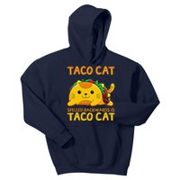 Tacocat Spelled Backwards Taco Cat Cinco De Mayo Kids Hoodie