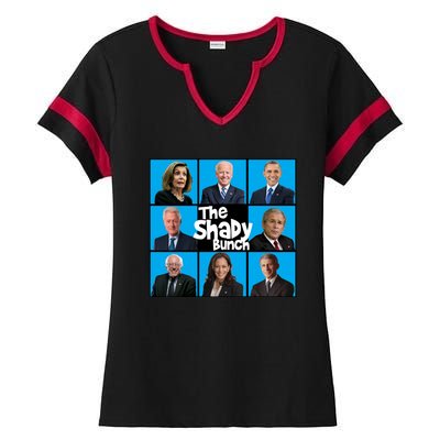 The Shady Bunch Ladies Halftime Notch Neck Tee