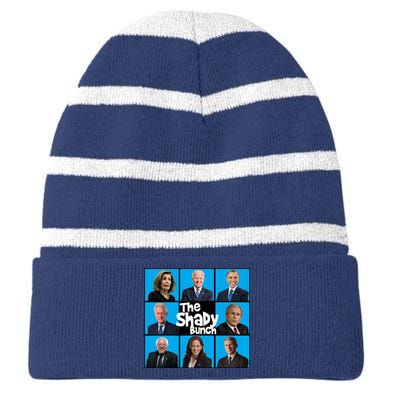 The Shady Bunch Striped Beanie with Solid Band