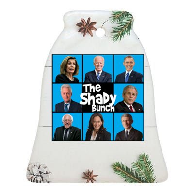 The Shady Bunch Ceramic Bell Ornament