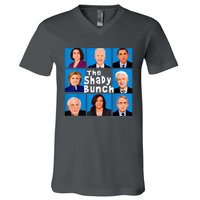 The Shady Bunch Anti Biden Obama Clinton Funny Vote Trump V-Neck T-Shirt