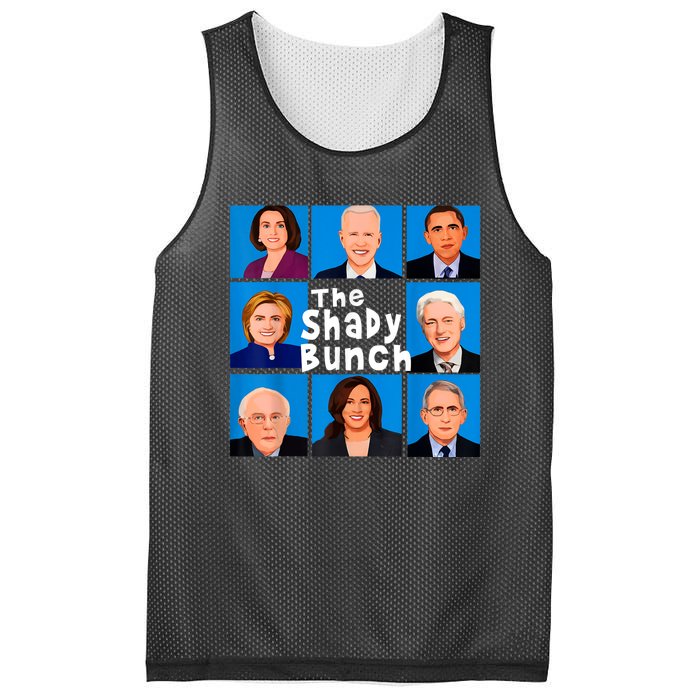 The Shady Bunch Anti Biden Obama Clinton Funny Vote Trump Mesh Reversible Basketball Jersey Tank