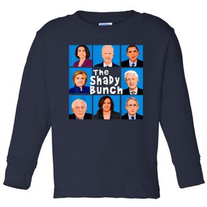 The Shady Bunch Anti Biden Obama Clinton Funny Vote Trump Toddler Long Sleeve Shirt