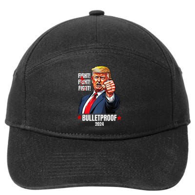 Trump Shot Bulletproof Bloody Ear Bleeding Butler Pa Trump 7-Panel Snapback Hat