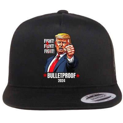 Trump Shot Bulletproof Bloody Ear Bleeding Butler Pa Trump Flat Bill Trucker Hat