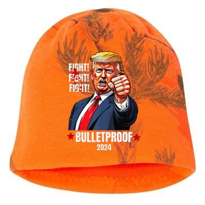 Trump Shot Bulletproof Bloody Ear Bleeding Butler Pa Trump Kati - Camo Knit Beanie