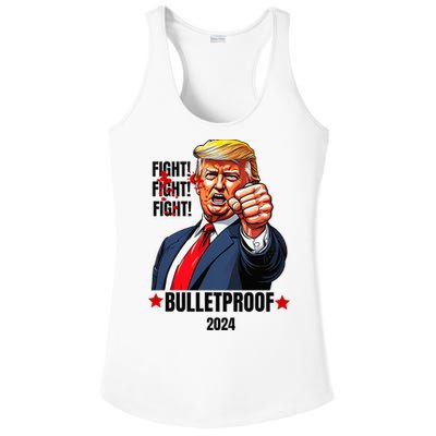 Trump Shot Bulletproof Bloody Ear Bleeding Butler Pa Trump Ladies PosiCharge Competitor Racerback Tank