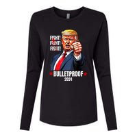 Trump Shot Bulletproof Bloody Ear Bleeding Butler Pa Trump Womens Cotton Relaxed Long Sleeve T-Shirt