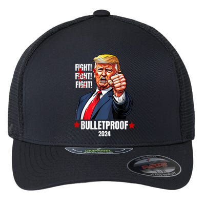 Trump Shot Bulletproof Bloody Ear Bleeding Butler Pa Trump Flexfit Unipanel Trucker Cap