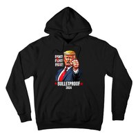 Trump Shot Bulletproof Bloody Ear Bleeding Butler Pa Trump Hoodie