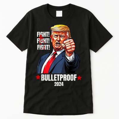 Trump Shot Bulletproof Bloody Ear Bleeding Butler Pa Trump Tall T-Shirt