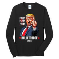 Trump Shot Bulletproof Bloody Ear Bleeding Butler Pa Trump Tall Long Sleeve T-Shirt