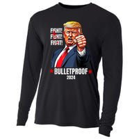 Trump Shot Bulletproof Bloody Ear Bleeding Butler Pa Trump Cooling Performance Long Sleeve Crew