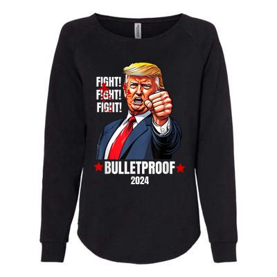 Trump Shot Bulletproof Bloody Ear Bleeding Butler Pa Trump Womens California Wash Sweatshirt