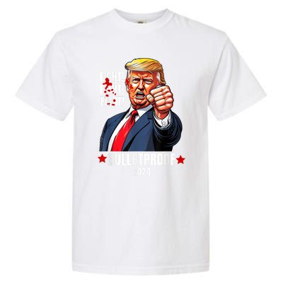 Trump Shot Bulletproof Bloody Ear Bleeding Butler Pa Trump Garment-Dyed Heavyweight T-Shirt