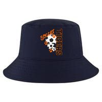 Tigers Soccer Ball Football Mascot Paw Prints Cool Comfort Performance Bucket Hat