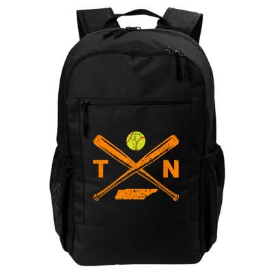 Tennessee Softball Bats & Ball Retro Style Softball Player Backpack