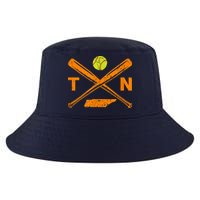 Tennessee Softball Bats & Ball Retro Style Softball Player Cool Comfort Performance Bucket Hat