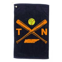 Tennessee Softball Bats & Ball Retro Style Softball Player Golf Towel