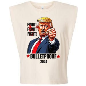 Trump Shot Bulletproof Bloody Ear Bleeding Butler Pa Trump Garment-Dyed Women's Muscle Tee