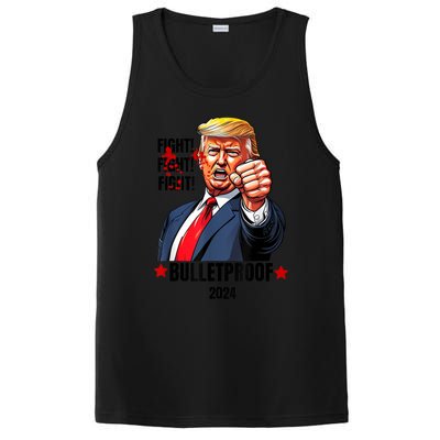 Trump Shot Bulletproof Bloody Ear Bleeding Butler Pa Trump PosiCharge Competitor Tank