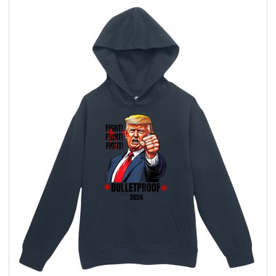 Trump Shot Bulletproof Bloody Ear Bleeding Butler Pa Trump Urban Pullover Hoodie