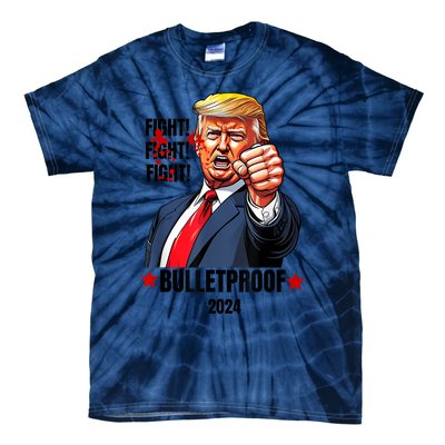 Trump Shot Bulletproof Bloody Ear Bleeding Butler Pa Trump Tie-Dye T-Shirt